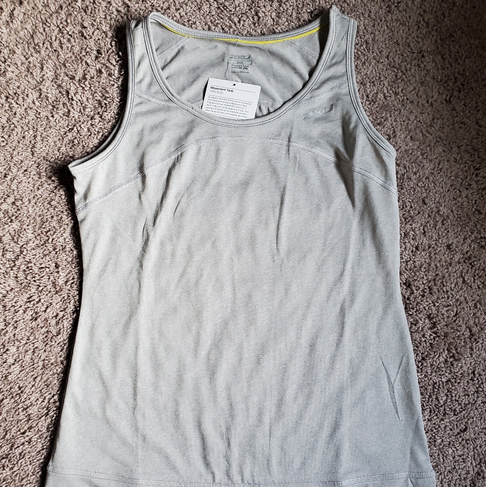 Gray workout top